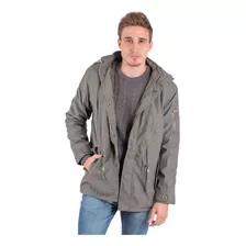 Parka Campera Hombre Gabardina Capucha Piel Abrigrado Invier