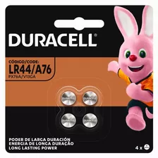 Pilha Duracell Alcalina Lr44 / A76 Botão Unidade