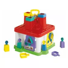 Juego Didactico Figuras De Encastre Casita Alegre 721 Riva 