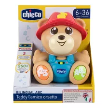 Boneco Educativo Bilíngue Ursinho Fazendeiro Teddy - Chicco