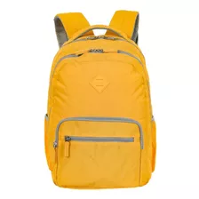 Mochila Sestini College Crinkle 3 Amarelo 2 Compartimentos