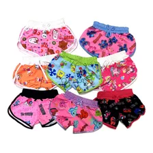 Short Nena Estampado Surtido Varios Motivos T4 Al 14 Pack X3