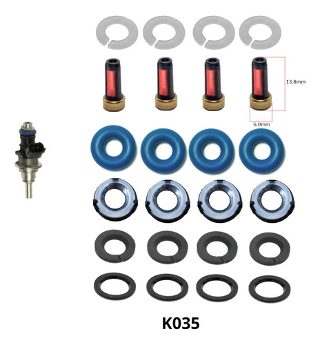 Kit Para Inyector Gdi (alta Presion) Mazda (4 Jgos) Foto 2