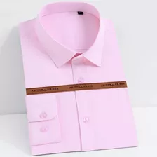 Camisa Masculina De Bambu De Manga Comprida Com Estampa Regu