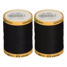 Gutermann - Hilo De Algodn Natural (2 Unidades, 800 C 5201),