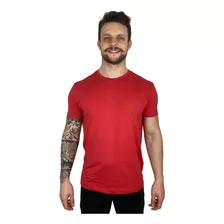 Camiseta Masculina Camisas Básica Algodão 30.1 Premium Slim