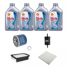 Kit Revisão Troca Óleo Shell + Filtros Hb20s 1.6 2018 2019