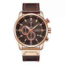 Curren 8291 Hombres Esfera Redonda Reloj De Cuarzo Correa De