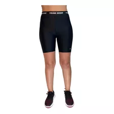 Calza Team Gear Corta Running Mujer Person Negro Cli