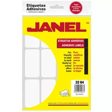 C/240 Pzs Etiqueta Adhesiva 32x64 - Janel 1003264100 /vc