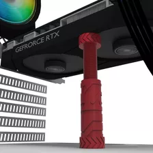 Suporte Para Placa De Video Gpu Com Altura Ajustável Cor Vermelho