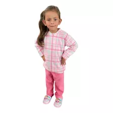 Pijama Infantil Feminino Soft Fleece Anti Alergico Quentinho