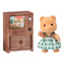 Sylvanian Families 5143 Bear Sister With Tv Set