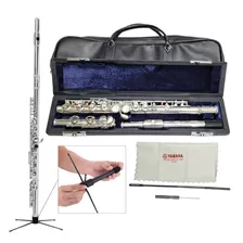 Flauta Transversal Yamaha Em Dó Yfl 212sl Profissional 