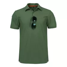 Polo Playera Hombre Manga Corta Militar Táctica