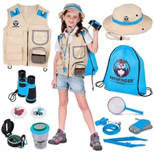 Kit De Explorador Niños Chaleco Y Sombrero Safari - Ju...