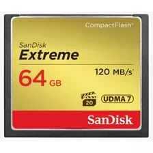 Memória Compact Flash Cf Extreme 64gb Sandisk 120mbs *retire