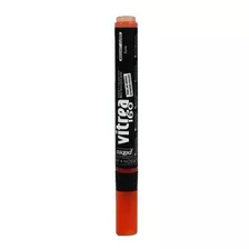 Marcador Para Vidrio Brillante Punta 1.2mm Naranja Vitrea