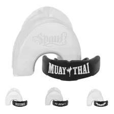 Protetor Bucal Muaythai Jiu-jitsu Moldável Com Estojo Spank Cor Muaythai/preto Sabor Sem Sabor