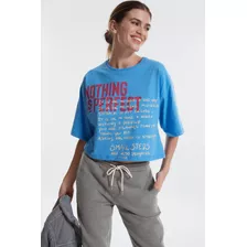 Remera Crop Nothing Mujer System