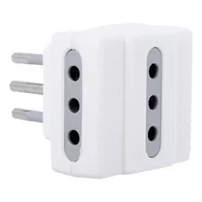 Adaptador Triple 10 A Blanco Bticino