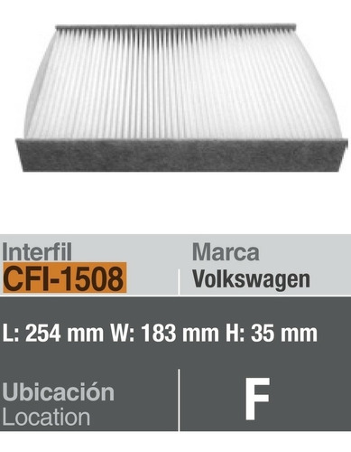 Filtro De Cabina Vw Up 1.0 3 Cil. 2016 2017 2018 A/acondicio Foto 3