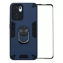 Funda Para Oppo Reno7 5g Cph2371 Ares Quick Stand Y Mica 9d