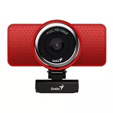 Cámara Web Genius Ecam 8000 Full Hd 30fps Color Rojo