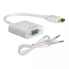 Convertidor / Adaptador Hdmi A Vga + Audio ( Incluye Cable)