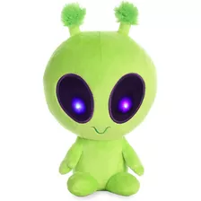 Alien Con Luz De Giro De 8 Pulgadas Color Verde Oscuro