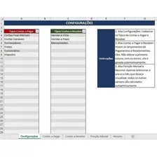 Planilha Contas A Receber E Pagar - Planejamento Financeiro