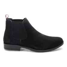 Botina Country Masculina Chelsea Boot Toda Preta Em Couro