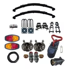 Kit De Suspensão Munheca P/ Carretinha 550kg Elétrica Led