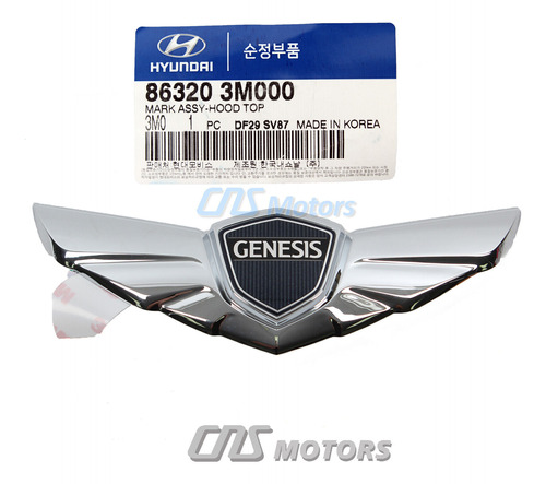 Genuine Front Hood Emblem For 09-14 Hyundai Genesis Seda Ddf Foto 4