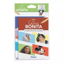 Livro Infantil De Caligrafia Disney - Coleção Letra Bonita 10 Volumes