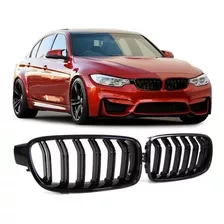 Parrillas Bmw Serie 3 12-18 F30 Negro Brillante