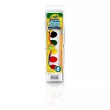 Acuarelas X8 Colores Estuche Plastico Crayola 53-0525 Color Surtido