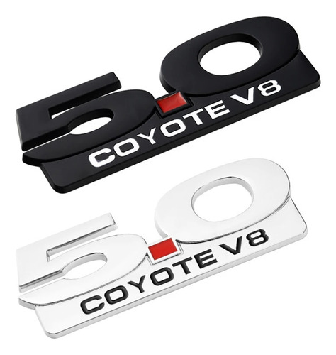 5.0 Coyote V8 Logo Para Ford Mustang Gt500 Insignia Sticker Foto 3