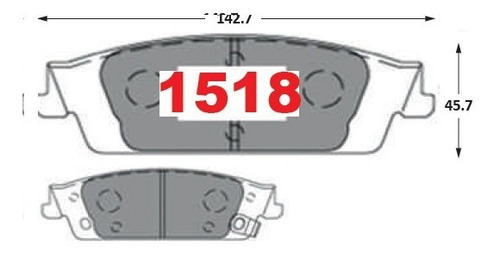 Pastillas Freno Traseras Chevrolet Silverado 1500  2014-2020 Foto 2