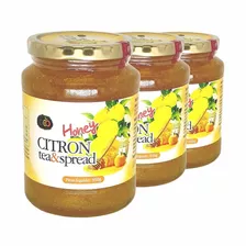 Kit X3 Mel Com Cidra Citron Honey Tea & Spread 550g