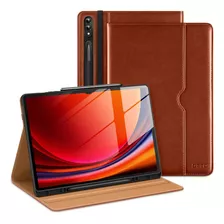 Funda P/tablet Samsung S9 Ultra 14.6 C/soporte S-pen Marron