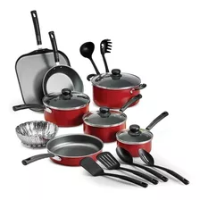 Batería De Cocina Primaware Rojo 18 Piezas Tramontina 