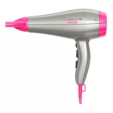 Secador De Cabelo Ga.ma Italy New Lumina 3d Bechd0000002428 Prateado E Rosa 127v/220v