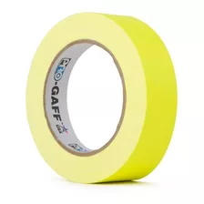 Fita Gaffer Tape Pro Gaff Amarela Fluorescente 24mm X 25 Mts