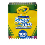 Crayola Supertips 100 Plumones Lavables Washable NiÃ±os Kids