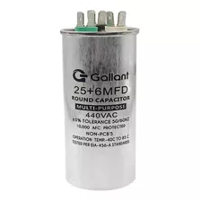 Capacitor Cbb65 Gallant 25+6mf +-5% 440 Vac Gcp60d25a-ix400