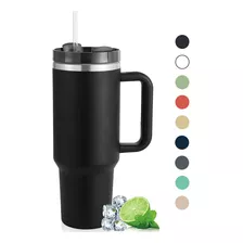 Vaso Térmico 40oz Acero Inoxidable Popote Colores Varios