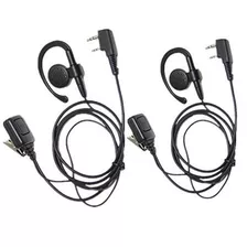 Lsgoodcare 2 Pack 2-pin-ear Clip Auricular Headset Para Kenw