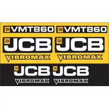 Faixas Adesiva Rolo Vibromax Compatível Com Jcb Vmt 860 Cor Adesivo Emblema Gráfico Vmt 860