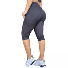 Kit 5 Calça Corsário Feminina Cintura Alta Com Elastano